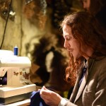 Romain Brau sews his own garments in his Paris atelier. Photo by Marianne Dorell