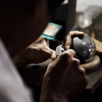 A Sri Lankan goldsmith working on Kinsfolk's Jaffna ring