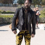 Cyprien wears Versace at PFW. Photo by Marianne Dorell